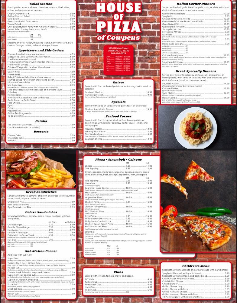House of Pizza of Cowpens Calabash Shrimp